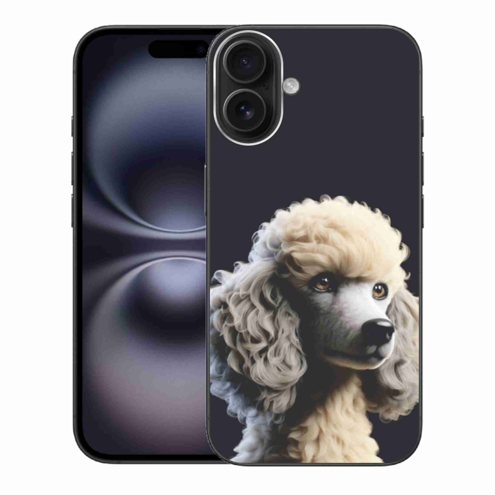 Gélový kryt mmCase na iPhone 16 Plus - pudel