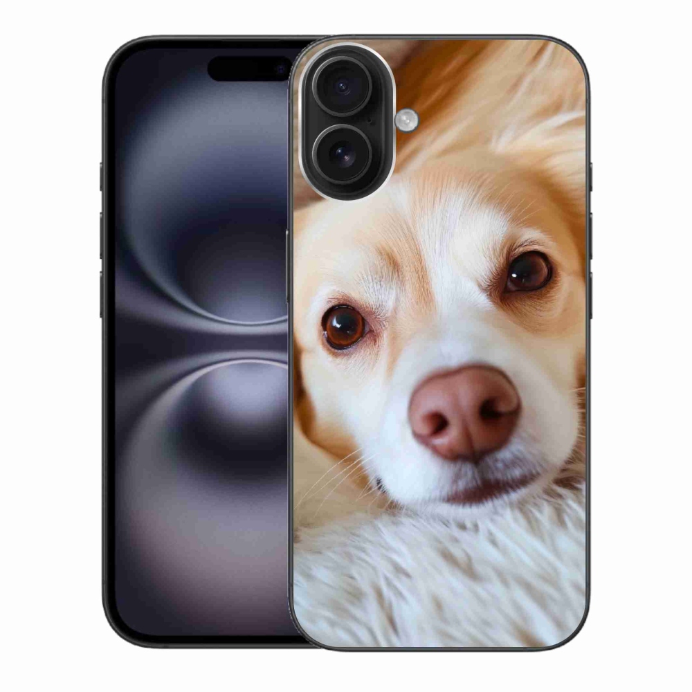 Gélový kryt mmCase na iPhone 16 Plus - Roztomilá čivava