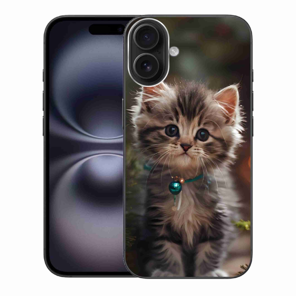 Gélový kryt mmCase na iPhone 16 Plus - roztomilé mačiatko 11