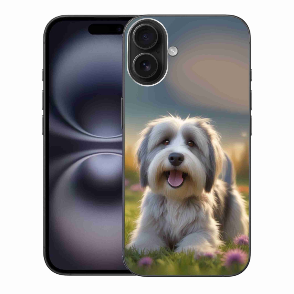 Gélový kryt mmCase na iPhone 16 Plus - roztomilý havanský psík