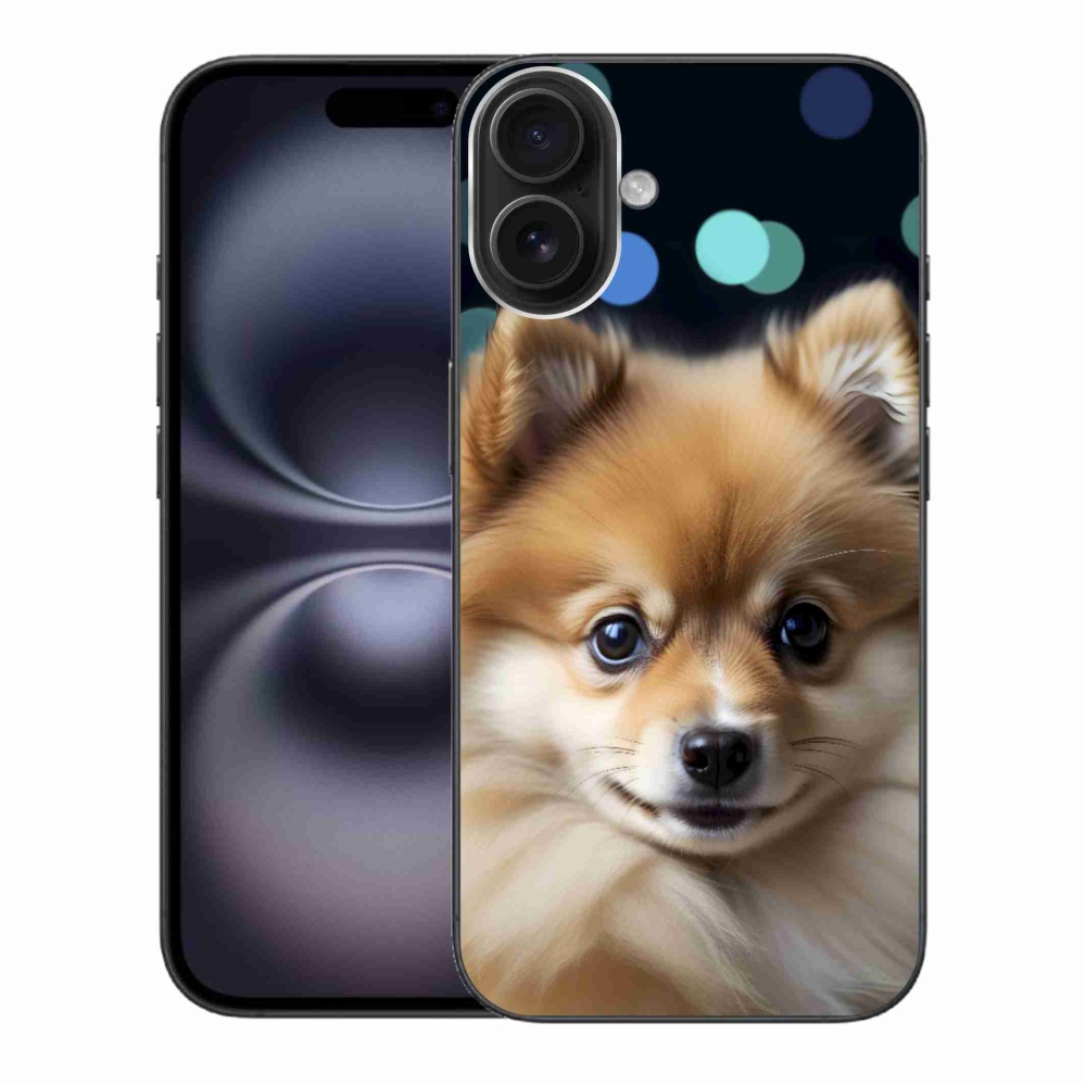 Gélový kryt mmCase na iPhone 16 Plus - roztomilý pomeranian
