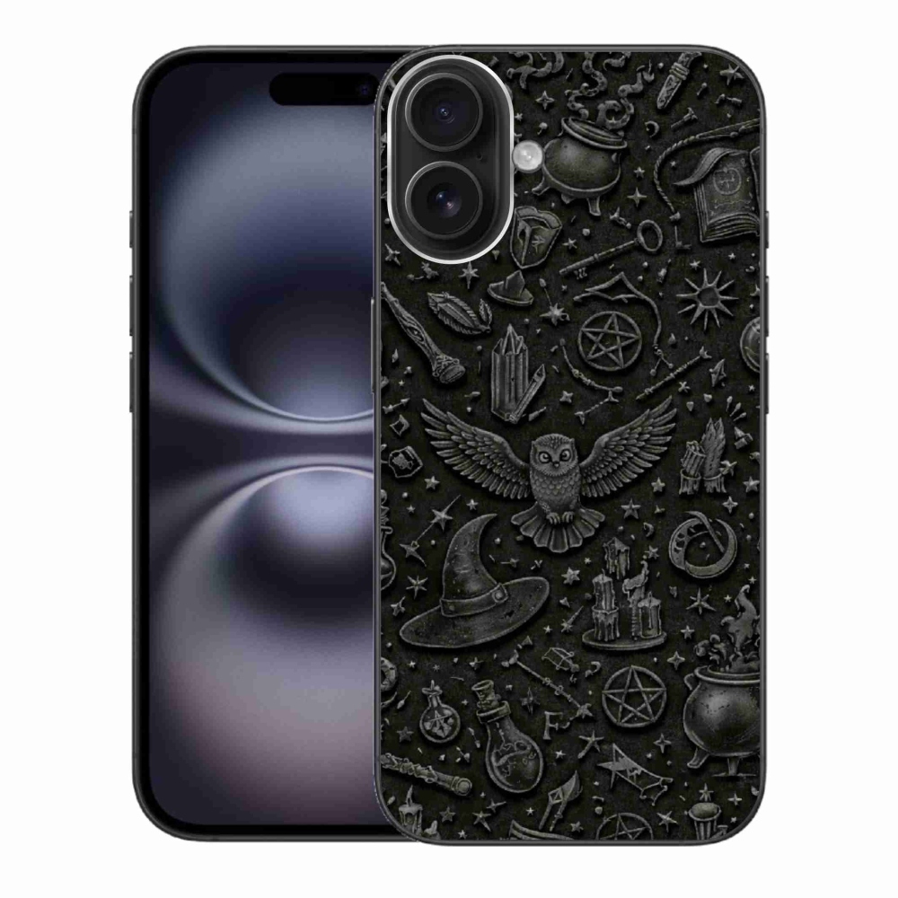 Gélový kryt mmCase na iPhone 16 Plus - tmavý magický svet