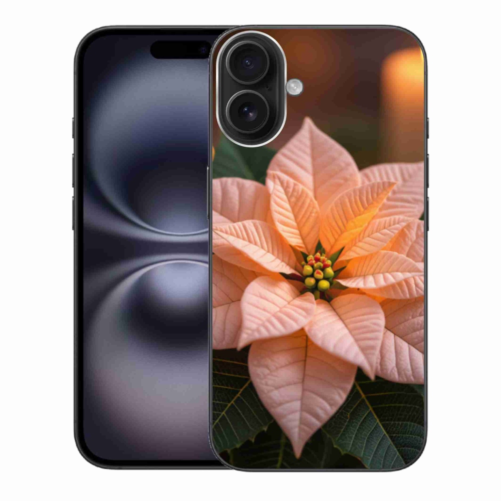 Gélový kryt mmCase na iPhone 16 Plus - vianočná hviezda