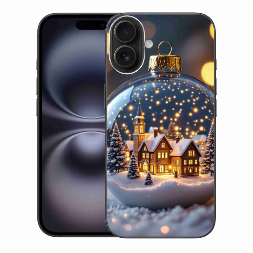 Gélový kryt mmCase na iPhone 16 Plus - vianočné gule 4