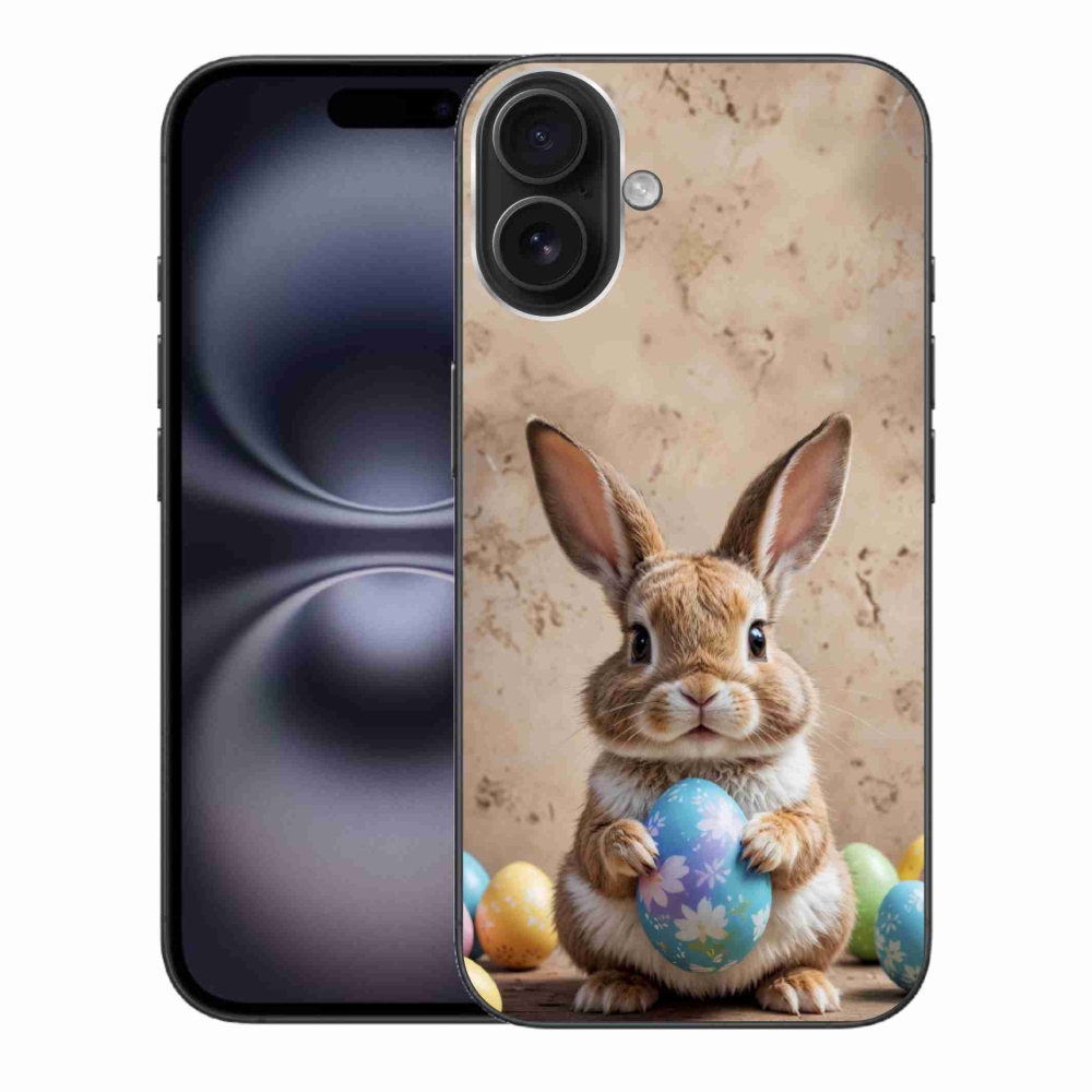 Gélový kryt mmCase na iPhone 16 Plus - veľkonočný zajačik