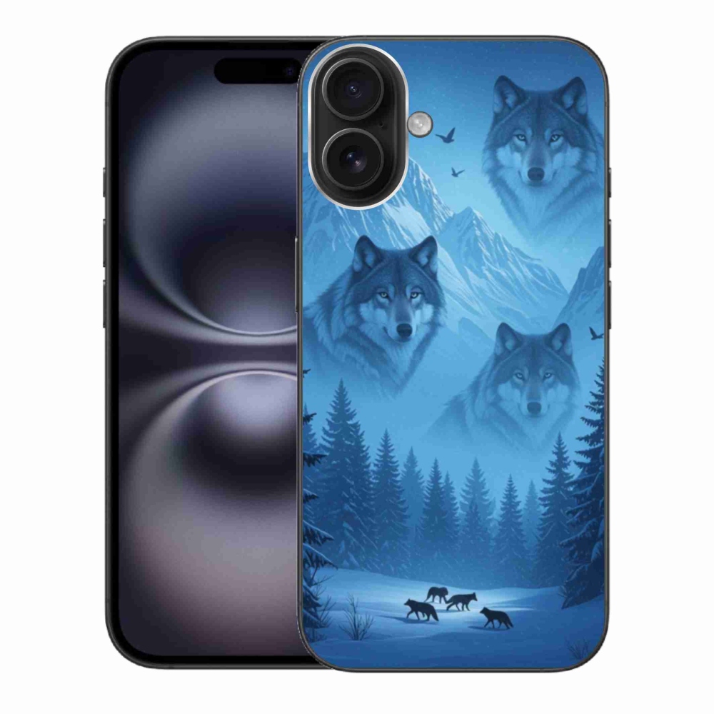 Gélový kryt mmCase na iPhone 16 Plus - vlčia svorka