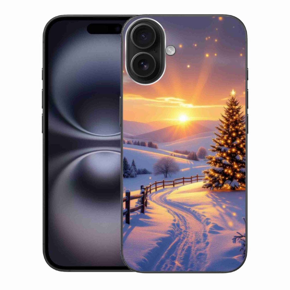 Gélový kryt mmCase na iPhone 16 Plus - zimná krajina
