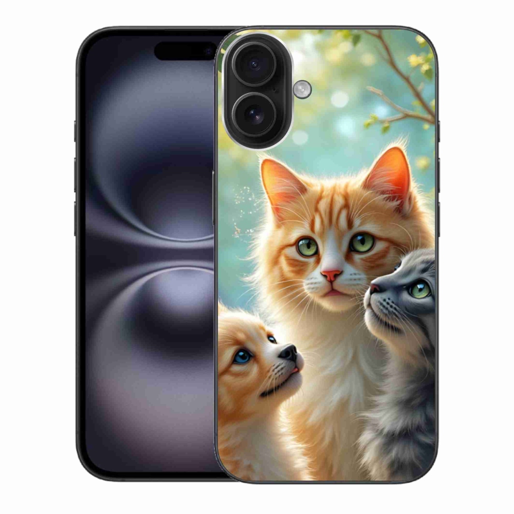 Gélový kryt mmCase na iPhone 16 Plus - zvieracie priateľstvo 2