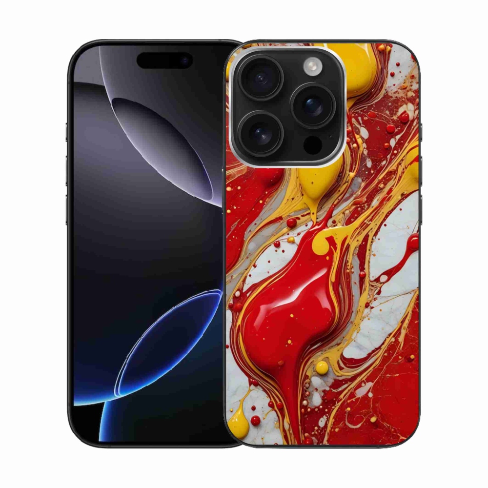 Gélový kryt mmCase na iPhone 16 Pro - abstraktný motív 42