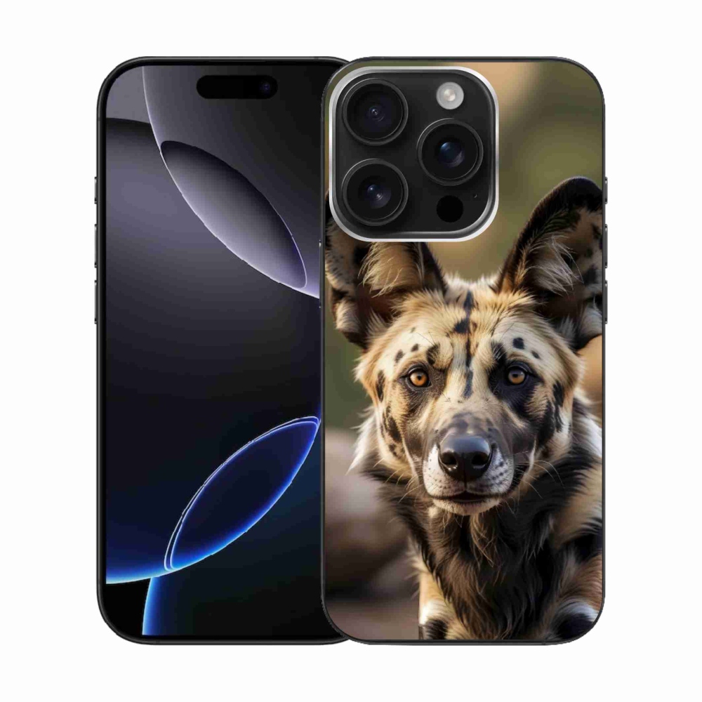 Gélový kryt mmCase na iPhone 16 Pro - africký divoký pes