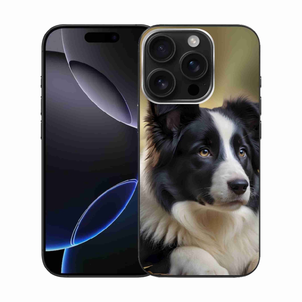 Gélový kryt mmCase na iPhone 16 Pro - border kólia 2