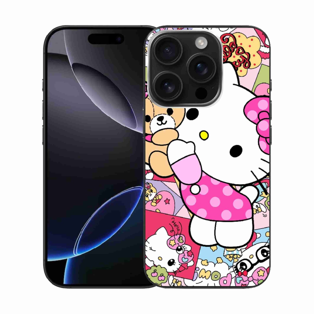Gélový kryt mmCase na iPhone 16 Pro - cute kitty