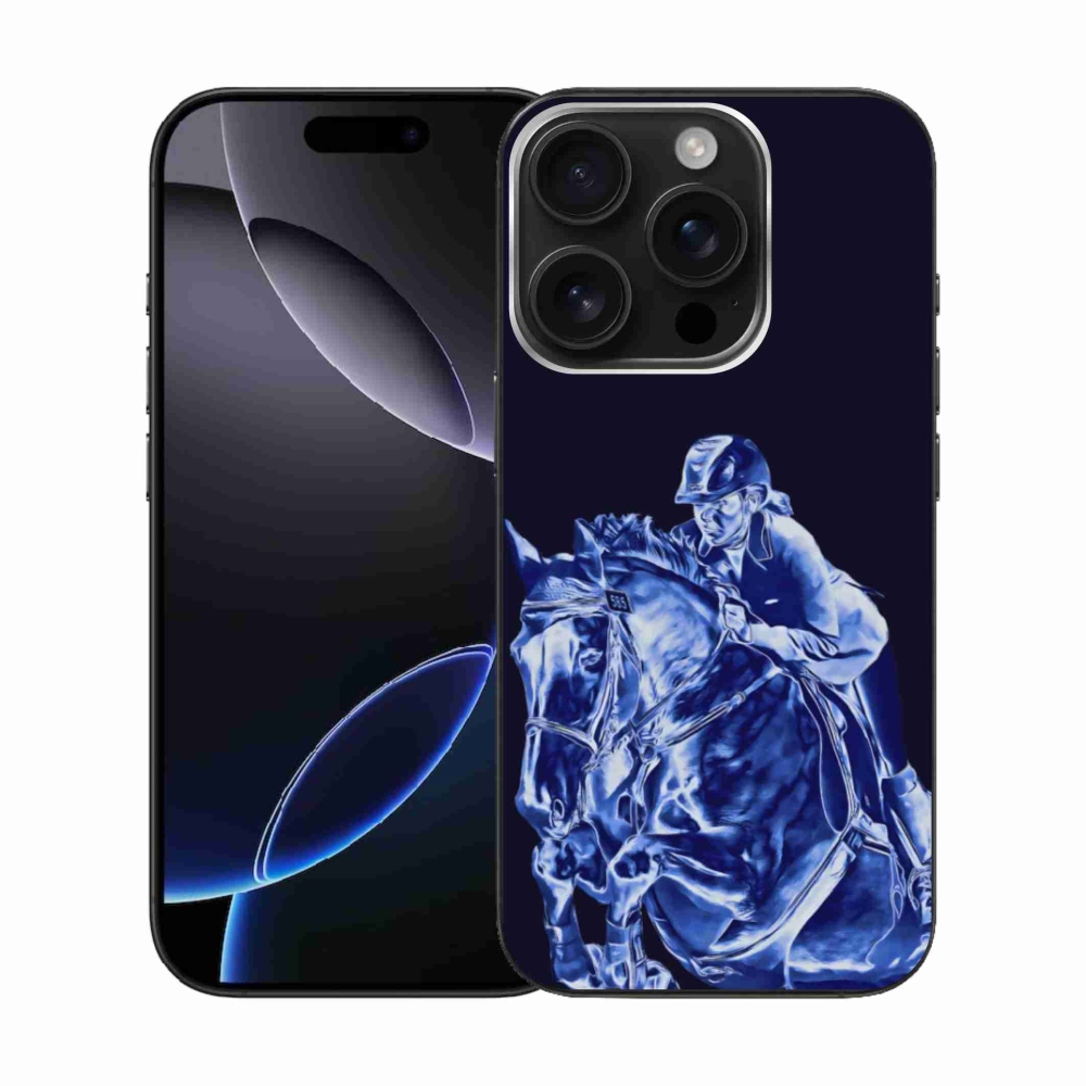 Gélový kryt mmCase na iPhone 16 Pro - dostihový kôň