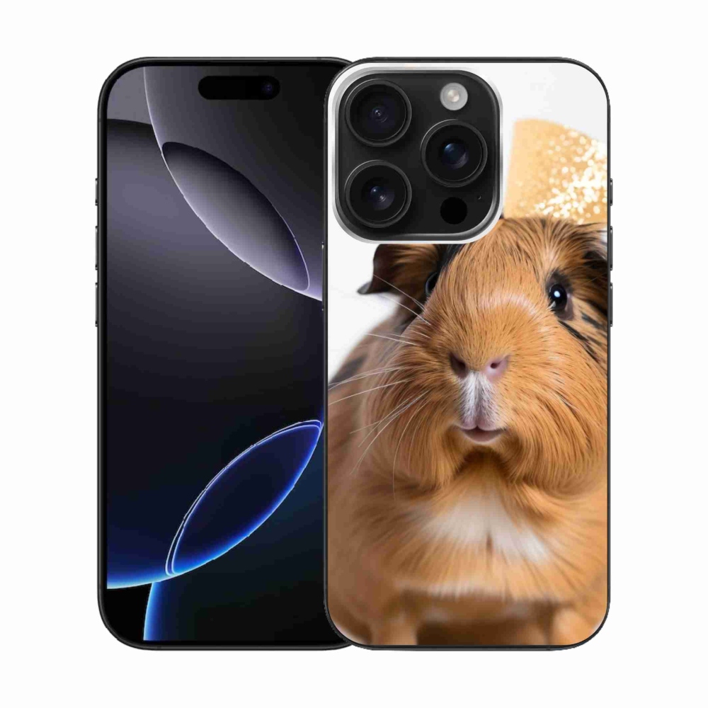 Gélový kryt mmCase na iPhone 16 Pro - hnedé morča