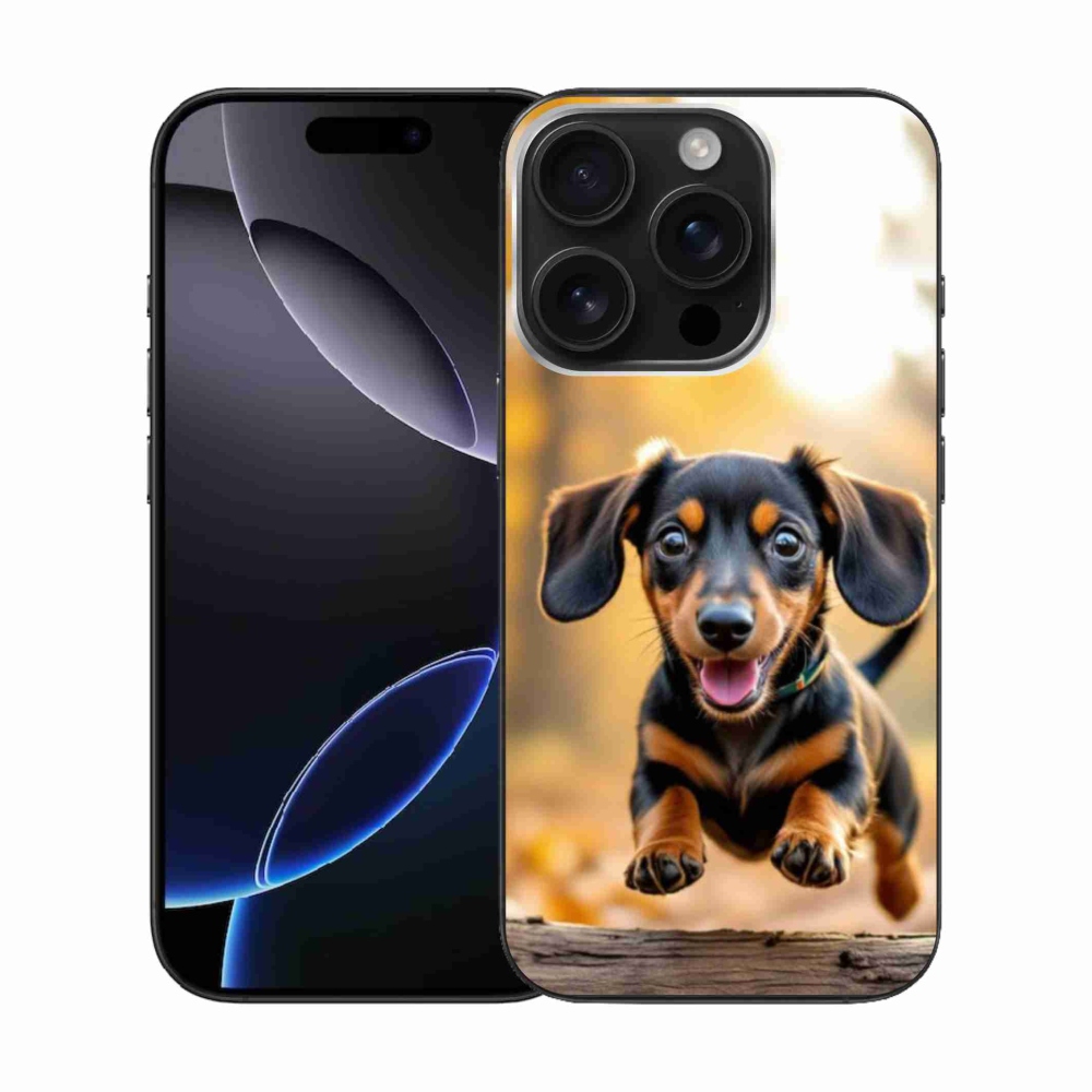 Gélový kryt mmCase na iPhone 16 Pro - jazvečík 2
