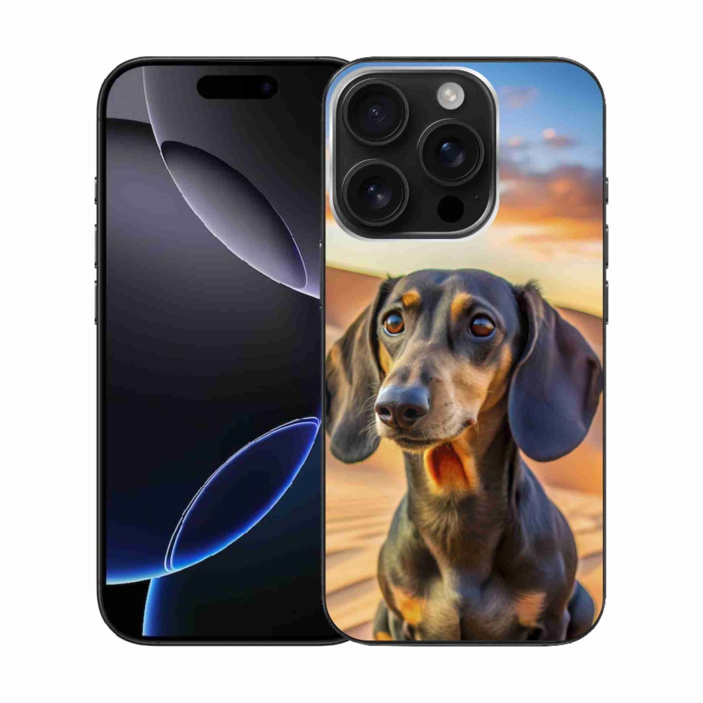 Gélový kryt mmCase na iPhone 16 Pro - jazvečík 3