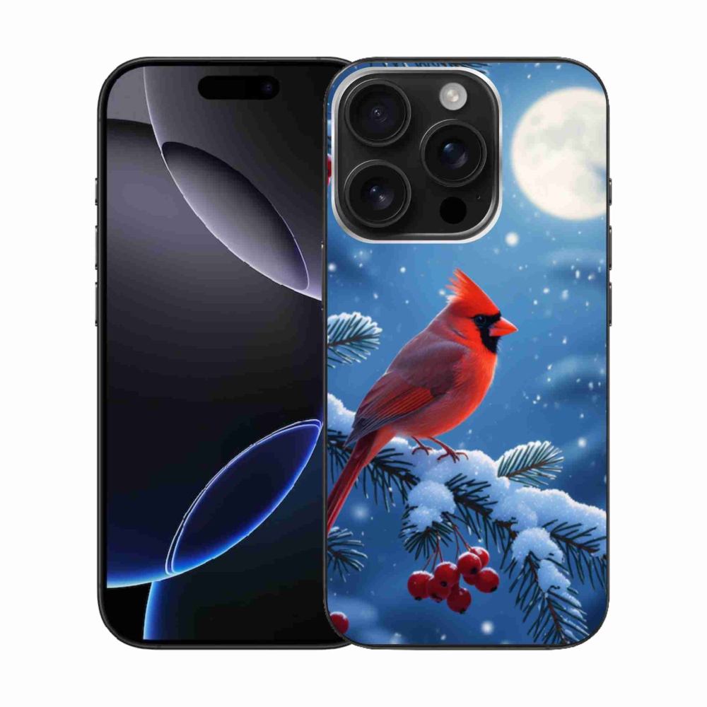Gélový kryt mmCase na iPhone 16 Pro - kardinál červený