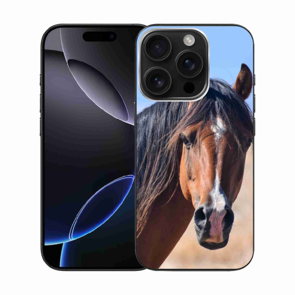 Gélový kryt mmCase na iPhone 16 Pro - pokojný kôň