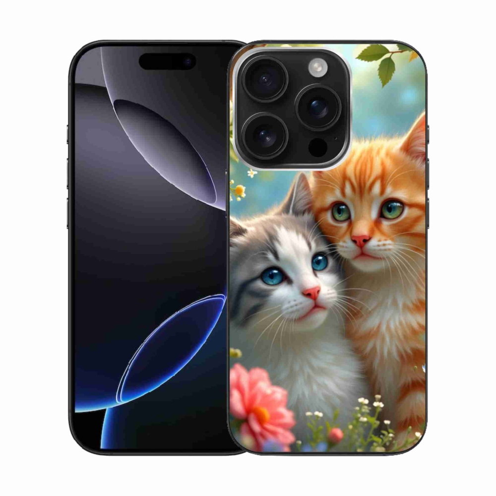 Gélový kryt mmCase na iPhone 16 Pro - mačacia láska 2