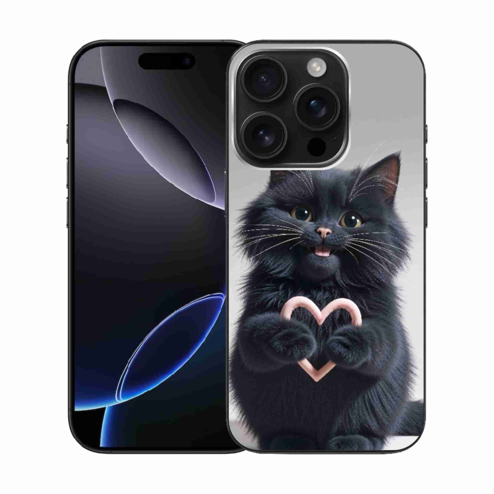 Gélový kryt mmCase na iPhone 16 Pro - mačacia láska 3