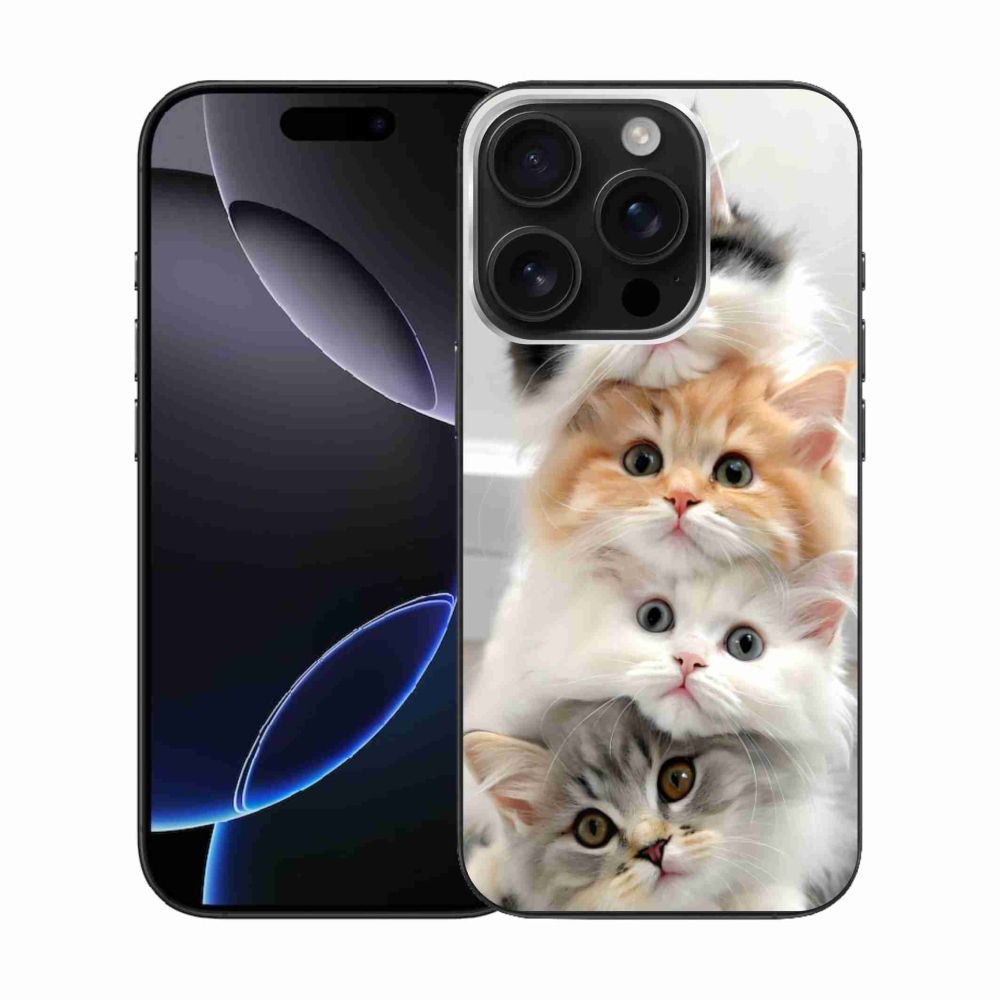 Gélový kryt mmCase na iPhone 16 Pro - mačacia partia