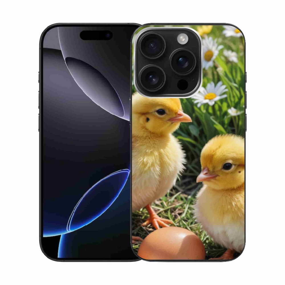 Gélový kryt mmCase na iPhone 16 Pro - kuriatka
