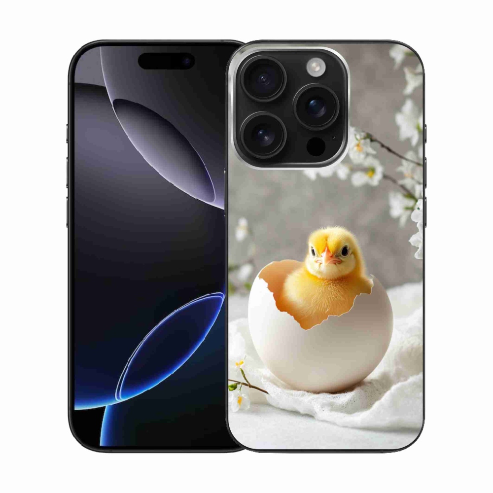 Gélový kryt mmCase na iPhone 16 Pro - kuriatko