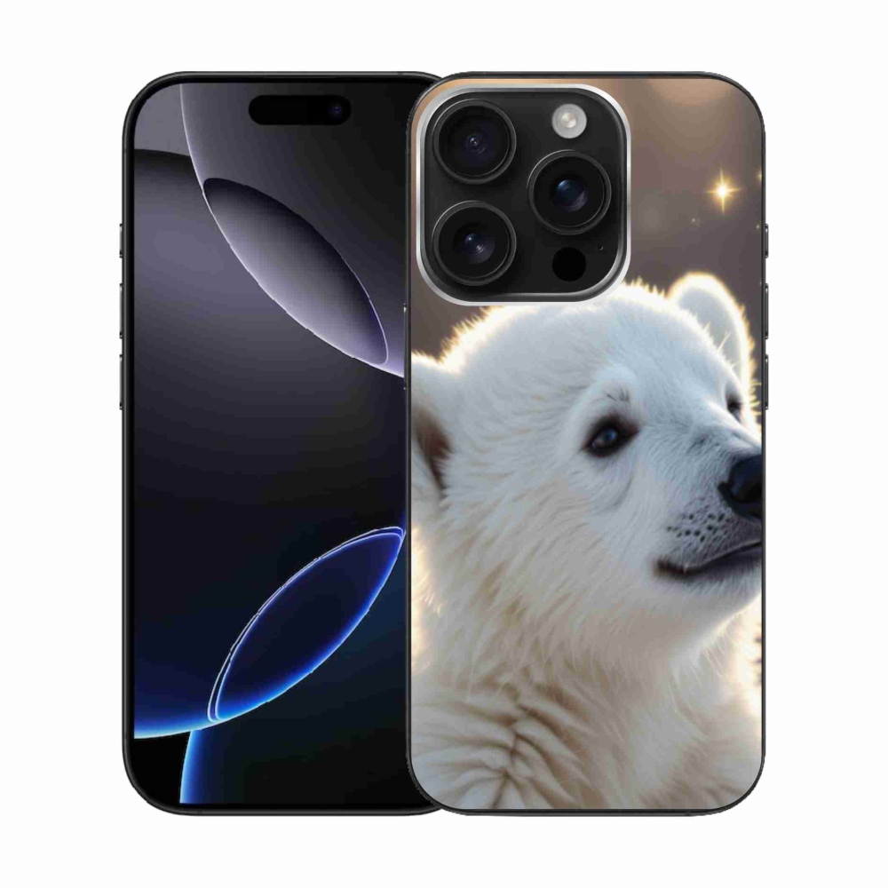 Gélový kryt mmCase na iPhone 16 Pro - ľadový medveď