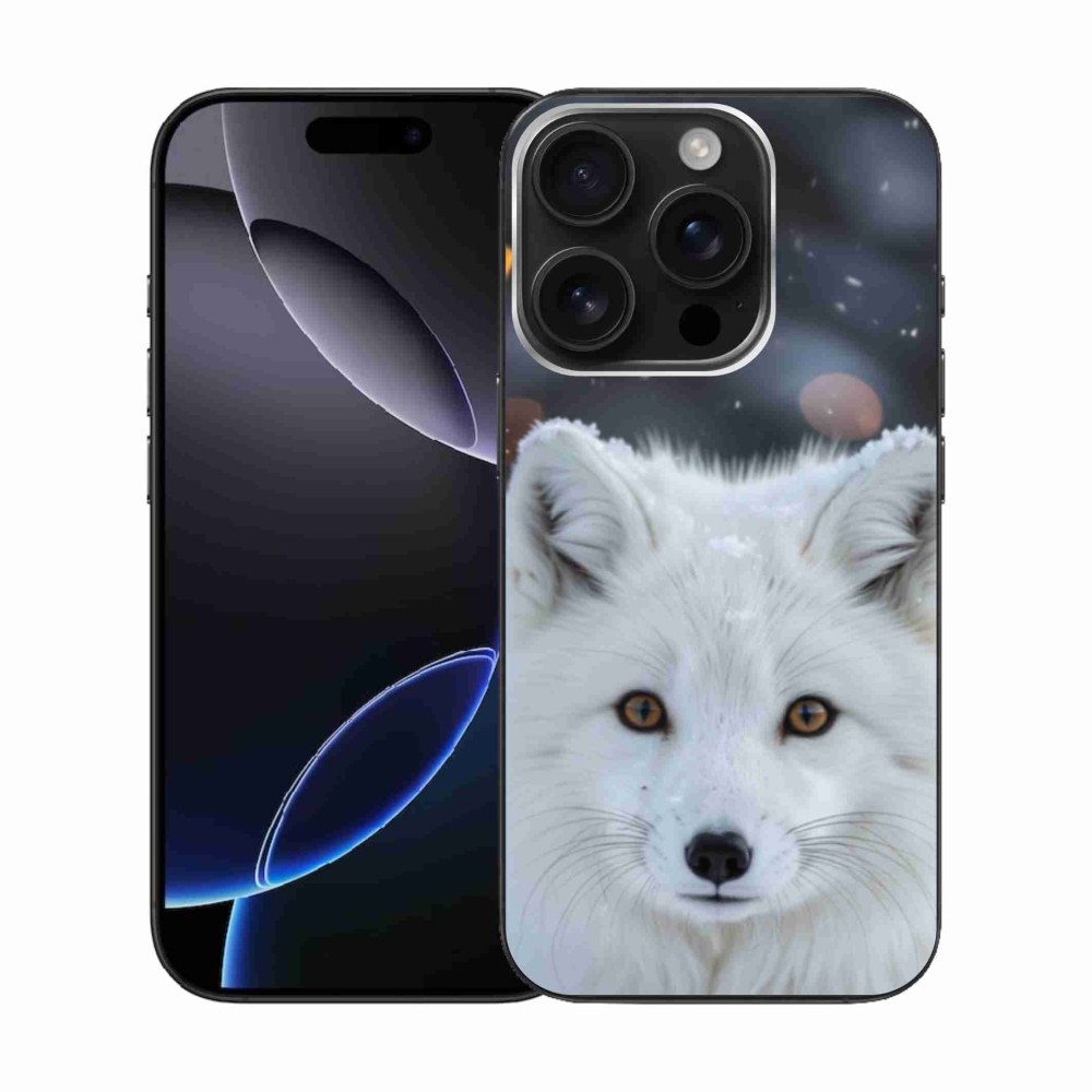 Gélový kryt mmCase na iPhone 16 Pro - líška polárna