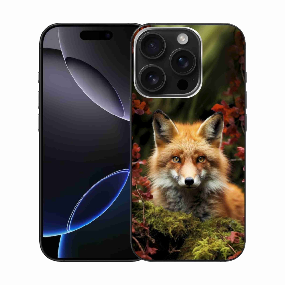 Gélový kryt mmCase na iPhone 16 Pro - líška v lese