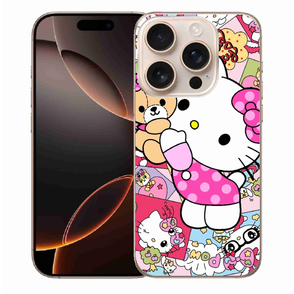 Gélový kryt mmCase na iPhone 16 Pro Max - cute kitty