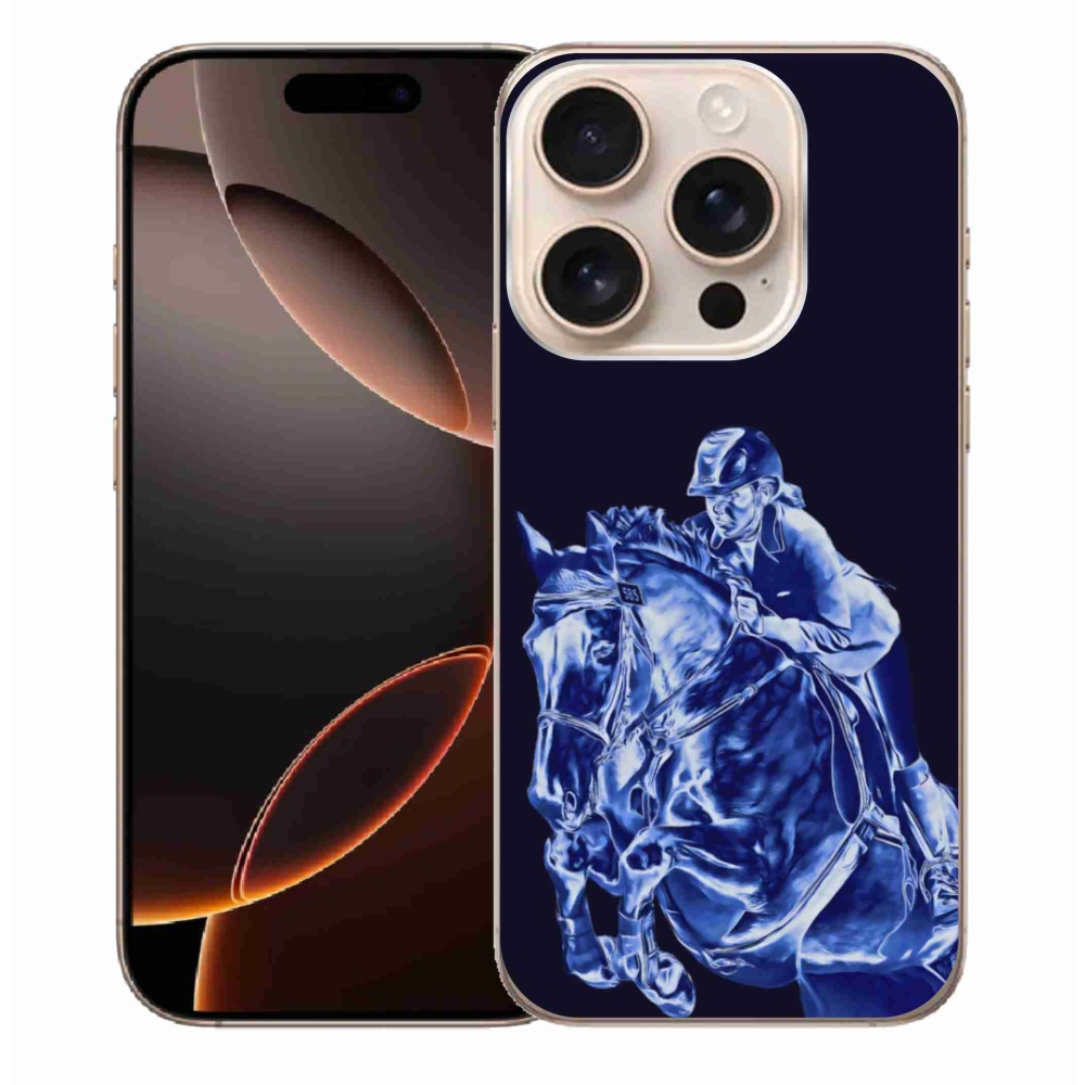 Gélový kryt mmCase na iPhone 16 Pro Max - dostihový kôň