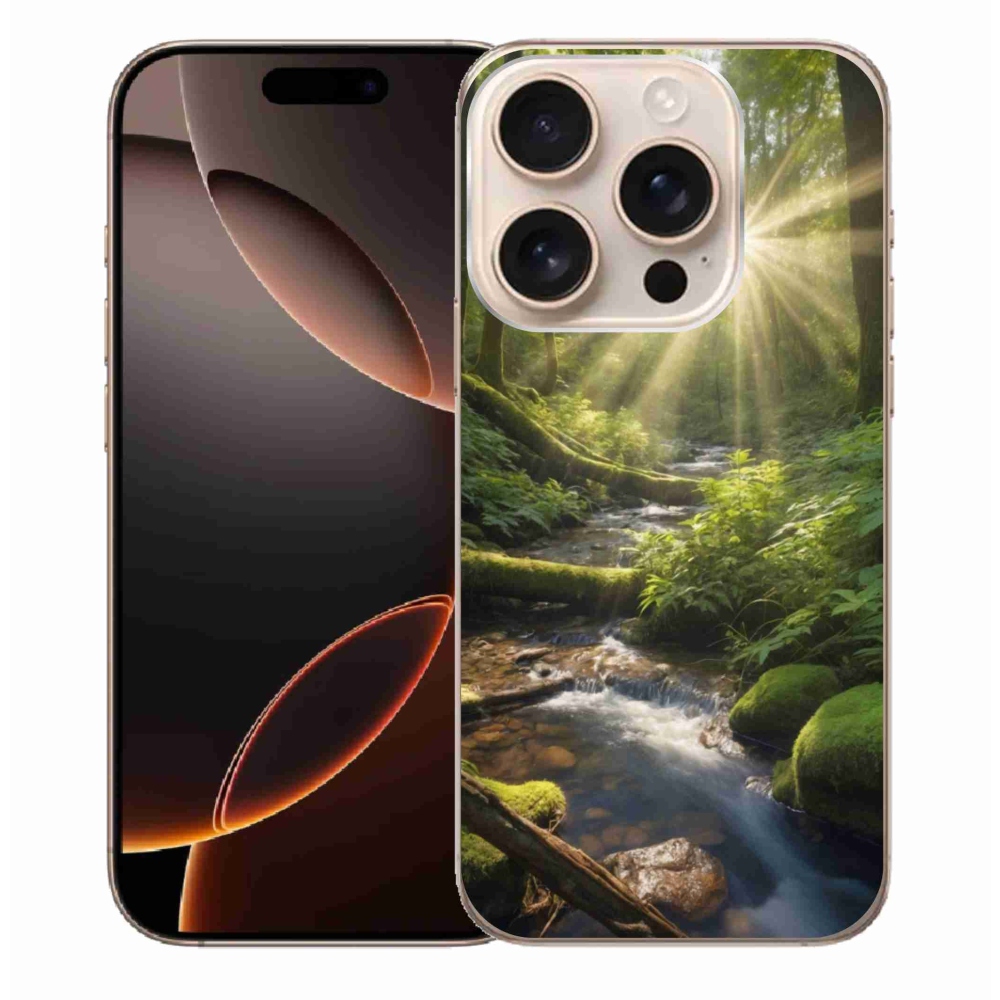 Gélový kryt mmCase na iPhone 16 Pro Max - hlbina lesa