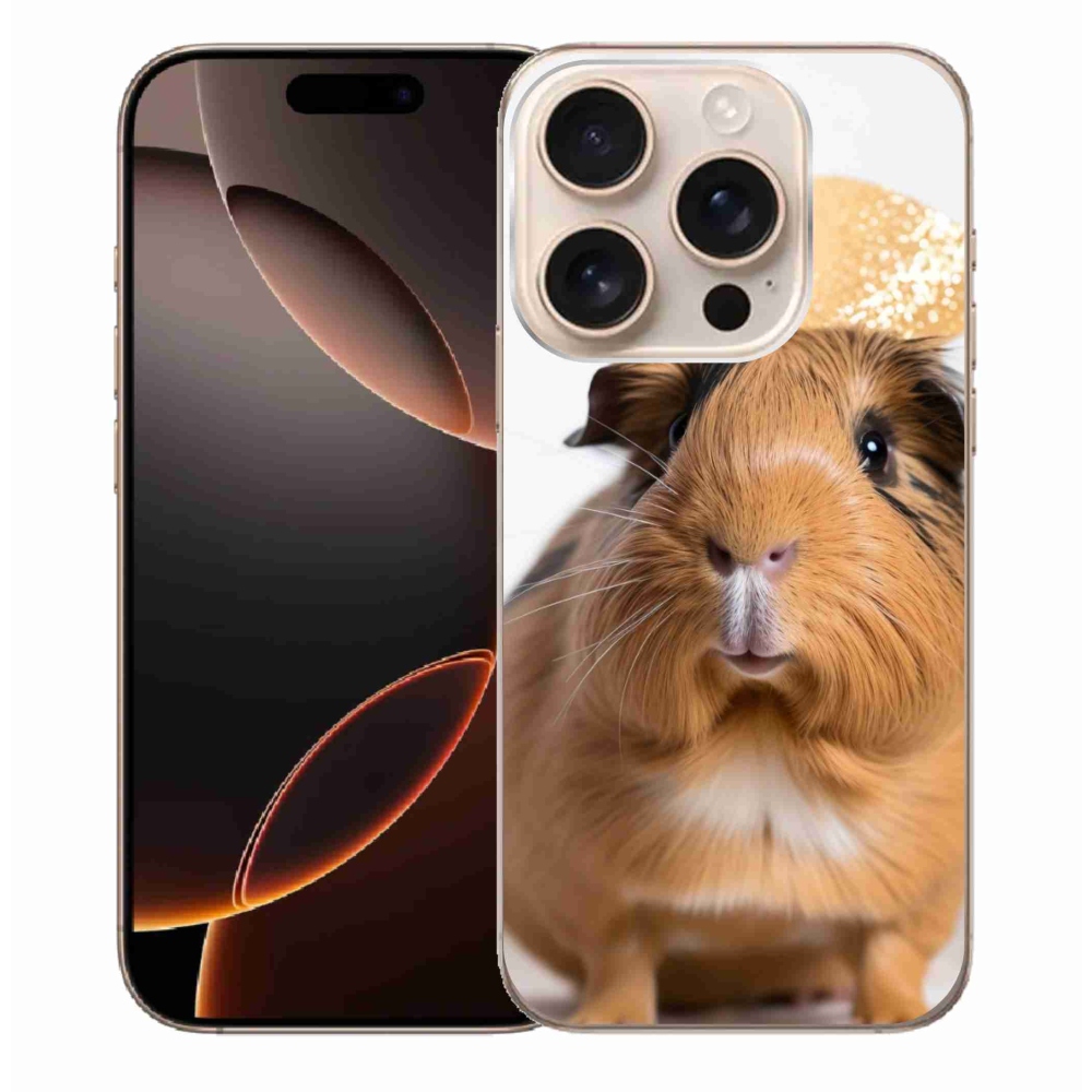 Gélový kryt mmCase na iPhone 16 Pro Max - hnedé morča