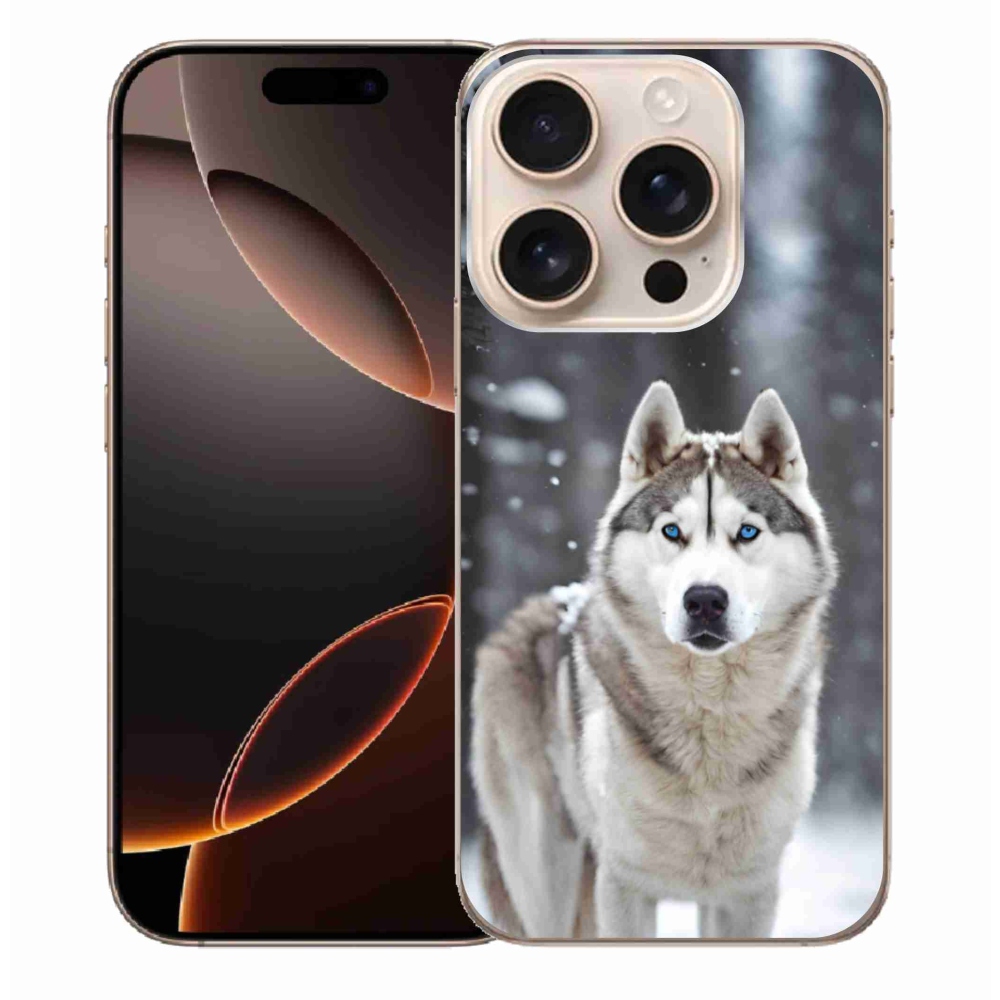 Gélový kryt mmCase na iPhone 16 Pro Max - husky 2