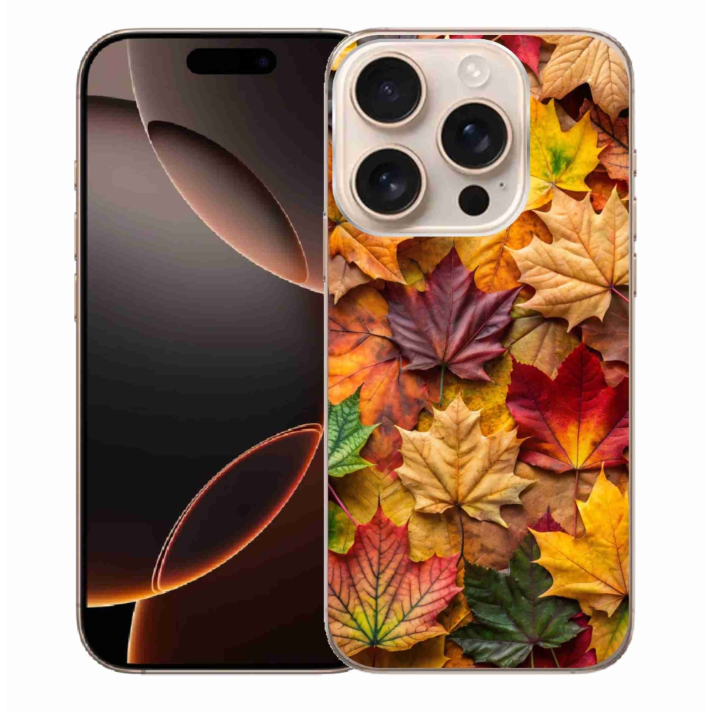 Gélový kryt mmCase na iPhone 16 Pro Max - javorové listy 2