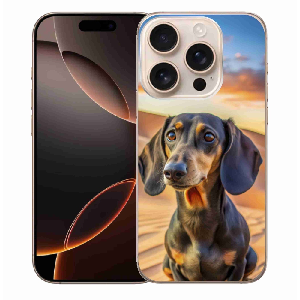 Gélový kryt mmCase na iPhone 16 Pro Max - jazvečík 3