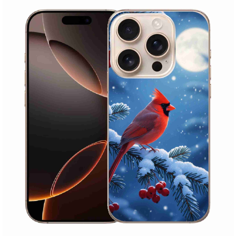 Gélový kryt mmCase na iPhone 16 Pro Max - kardinál červený