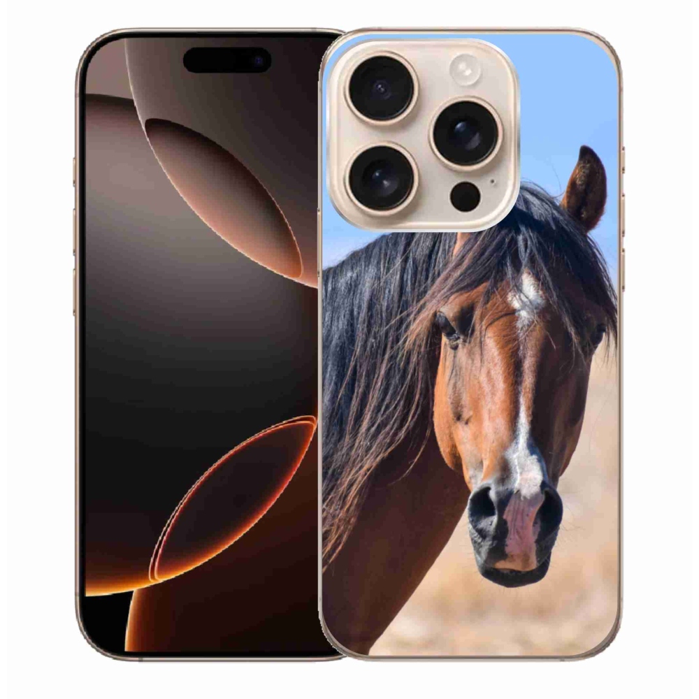 Gélový kryt mmCase na iPhone 16 Pro Max - pokojný kôň