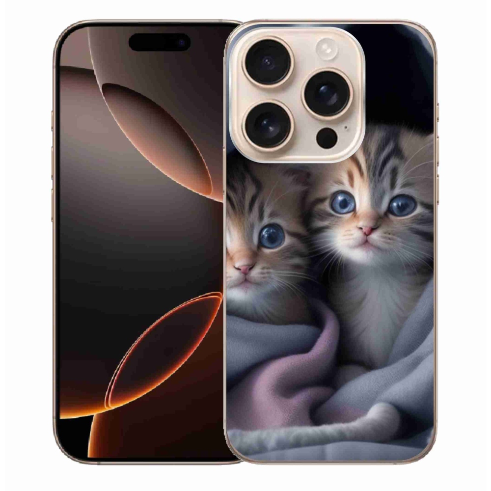 Gélový kryt mmCase na iPhone 16 Pro Max - mačacie duo 2
