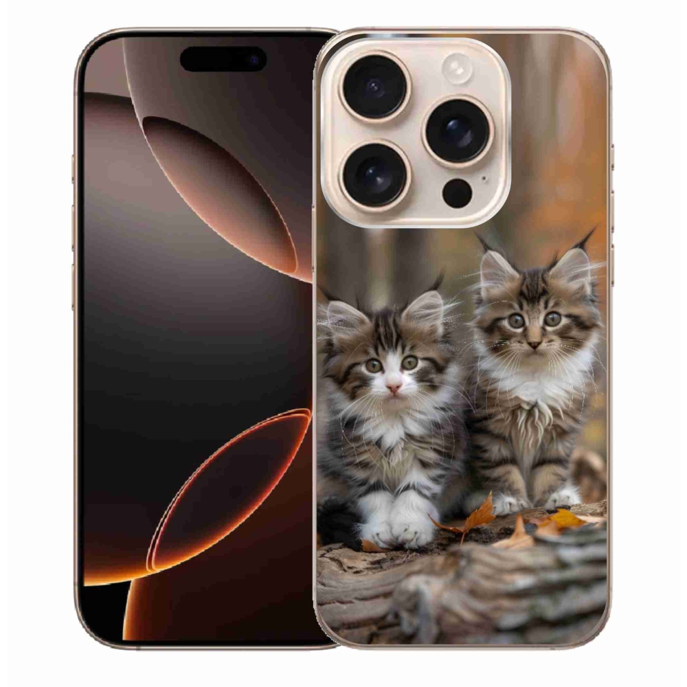 Gélový kryt mmCase na iPhone 16 Pro Max - mačacie duo 3