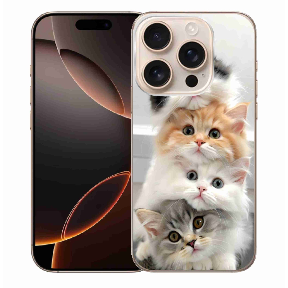 Gélový kryt mmCase na iPhone 16 Pro Max - mačacia partia