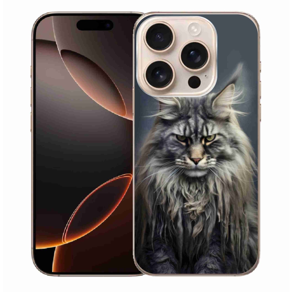 Gélový kryt mmCase na iPhone 16 Pro Max - mačacie pohľad 4