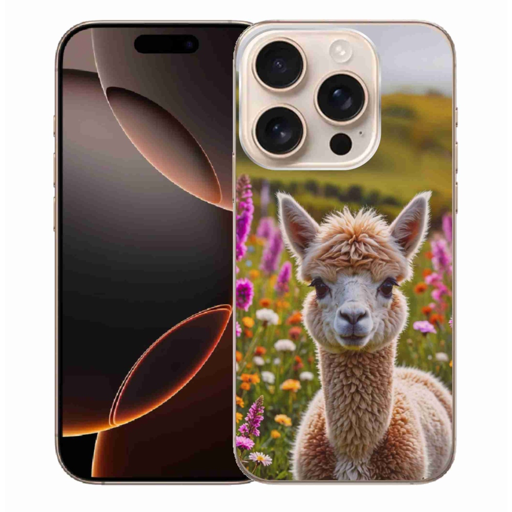 Gélový kryt mmCase na iPhone 16 Pro Max - lama na lúke