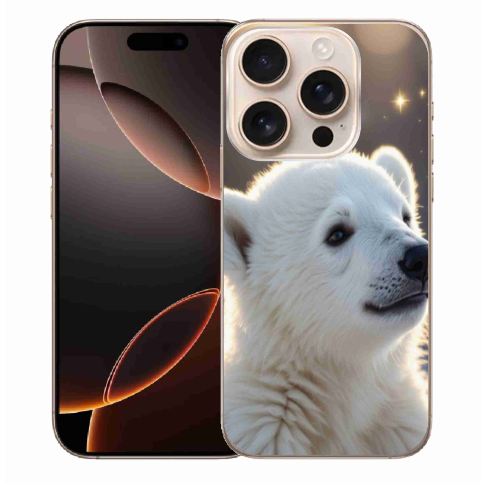 Gélový kryt mmCase na iPhone 16 Pro Max - ľadový medveď