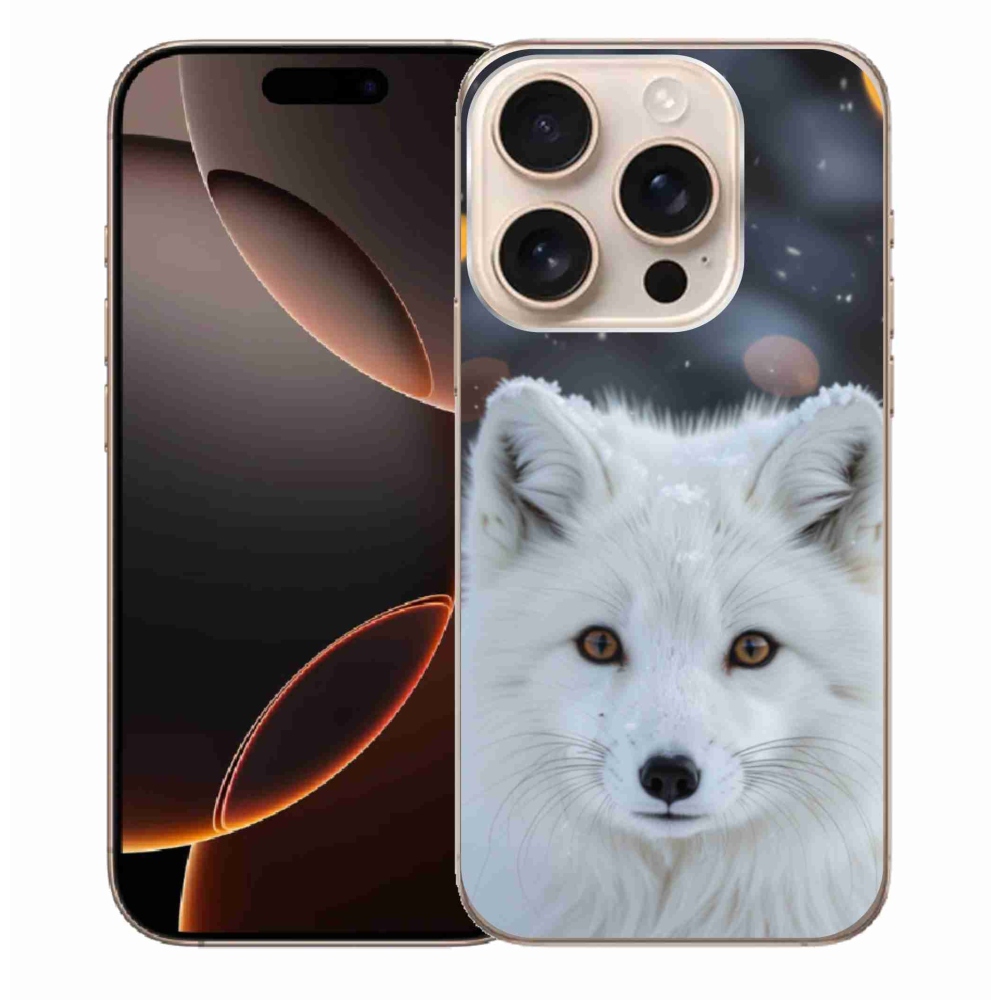 Gélový kryt mmCase na iPhone 16 Pro Max - líška polárna