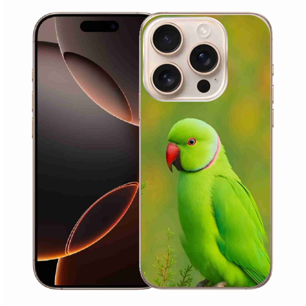 Gélový kryt mmCase na iPhone 16 Pro Max - papagáj alexander 2
