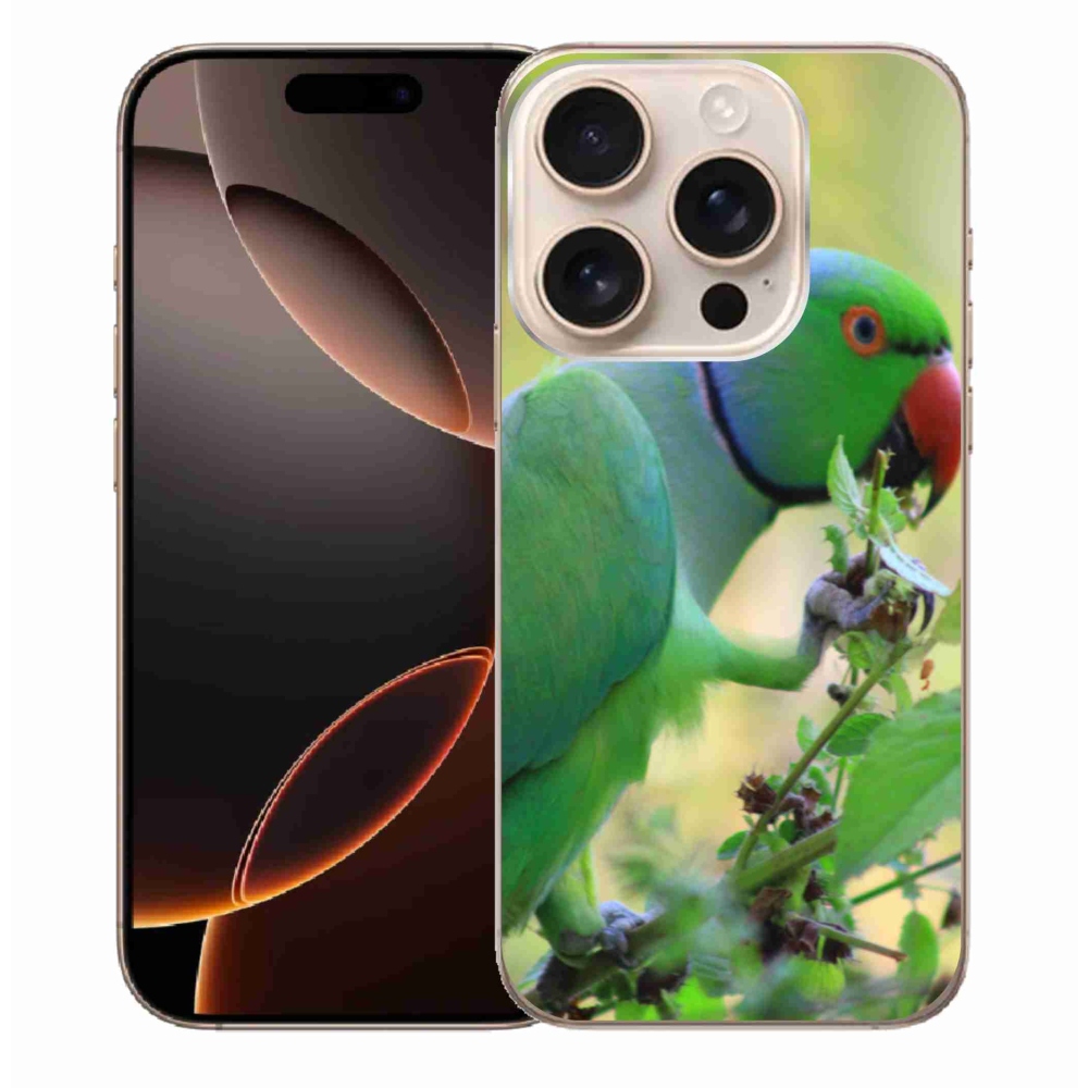 Gélový kryt mmCase na iPhone 16 Pro Max - papagáj Alexandr