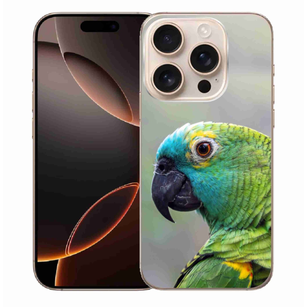 Gélový kryt mmCase na iPhone 16 Pro Max - papagáj amazoňan