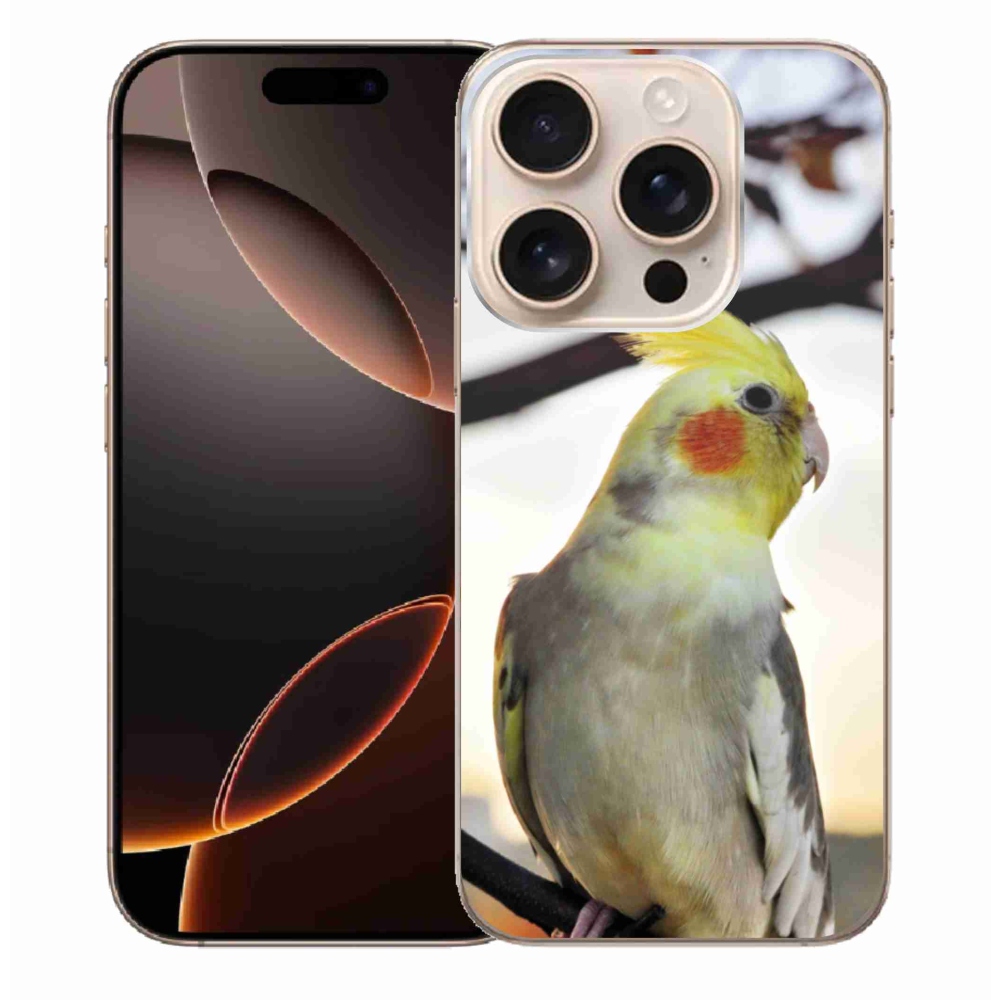 Gélový kryt mmCase na iPhone 16 Pro Max - papagáj korela